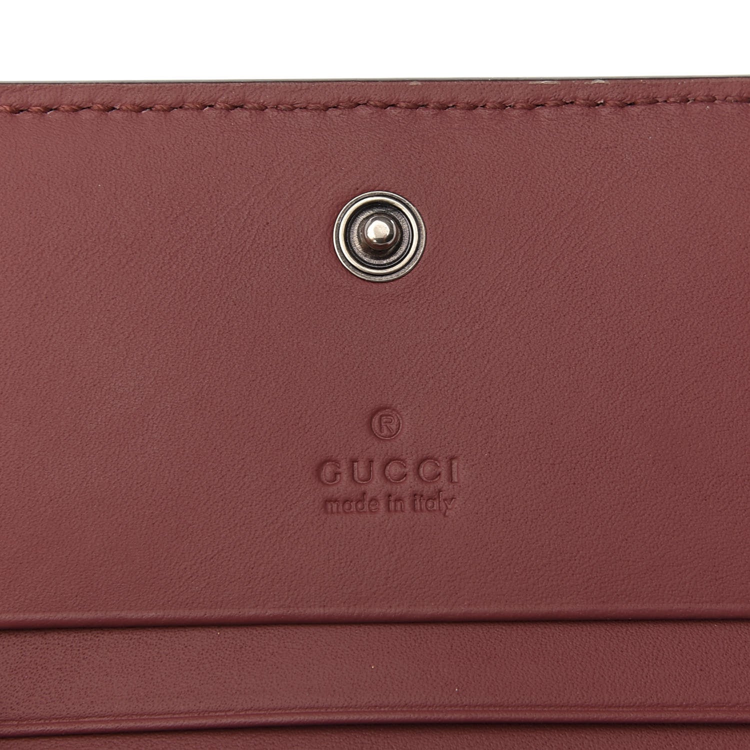Gucci GG Supreme Monogram Blooms Card Case Wallet Beige Multicolor Dry Rose 5 of 7