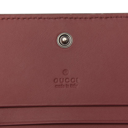 Gucci GG Supreme Monogram Blooms Card Case Wallet Beige Multicolor Dry Rose 5 of 7