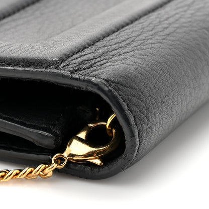 Fendi Vitello Flamingo Tube Wallet on Chain Black 12 of 14