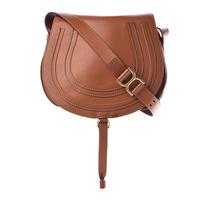 Chloe Calfskin Medium Marcie Round Crossbody Bag Tan 1 of 9