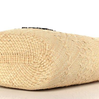 Loewe Iraca Palm Calfskin Medium Anagram Basket Bag Natural Tan 8 of 8