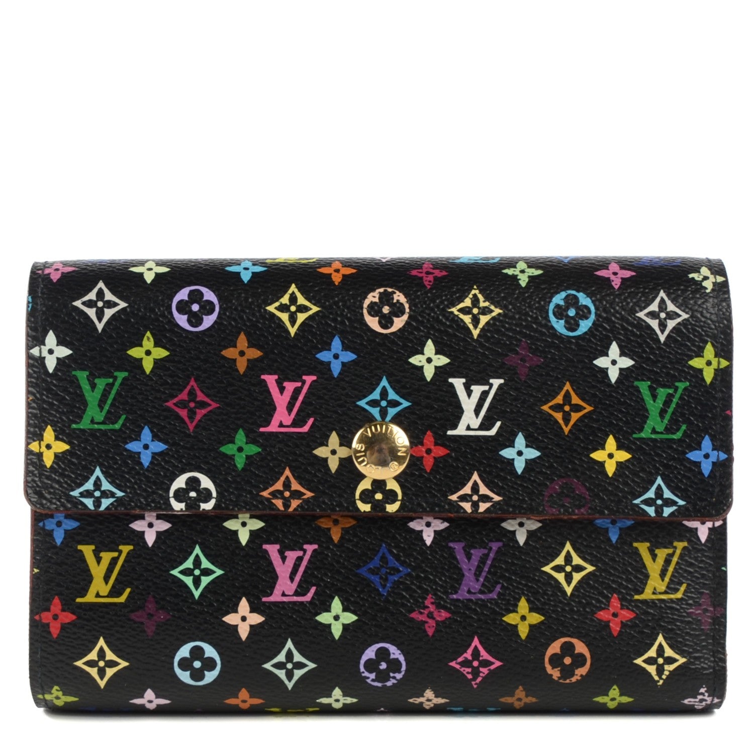 Louis Vuitton Monogram Multicolor Alexandra Wallet Black 1 of 7