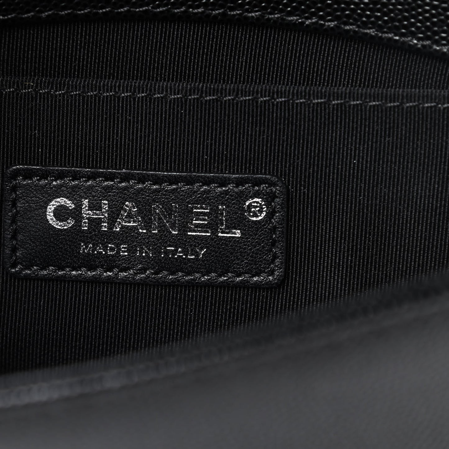 Caviar Quilted Small Boy Flap Black