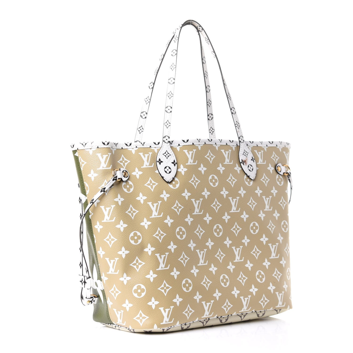 Louis Vuitton Monogram Giant Neverfull MM Kaki 4 of 15