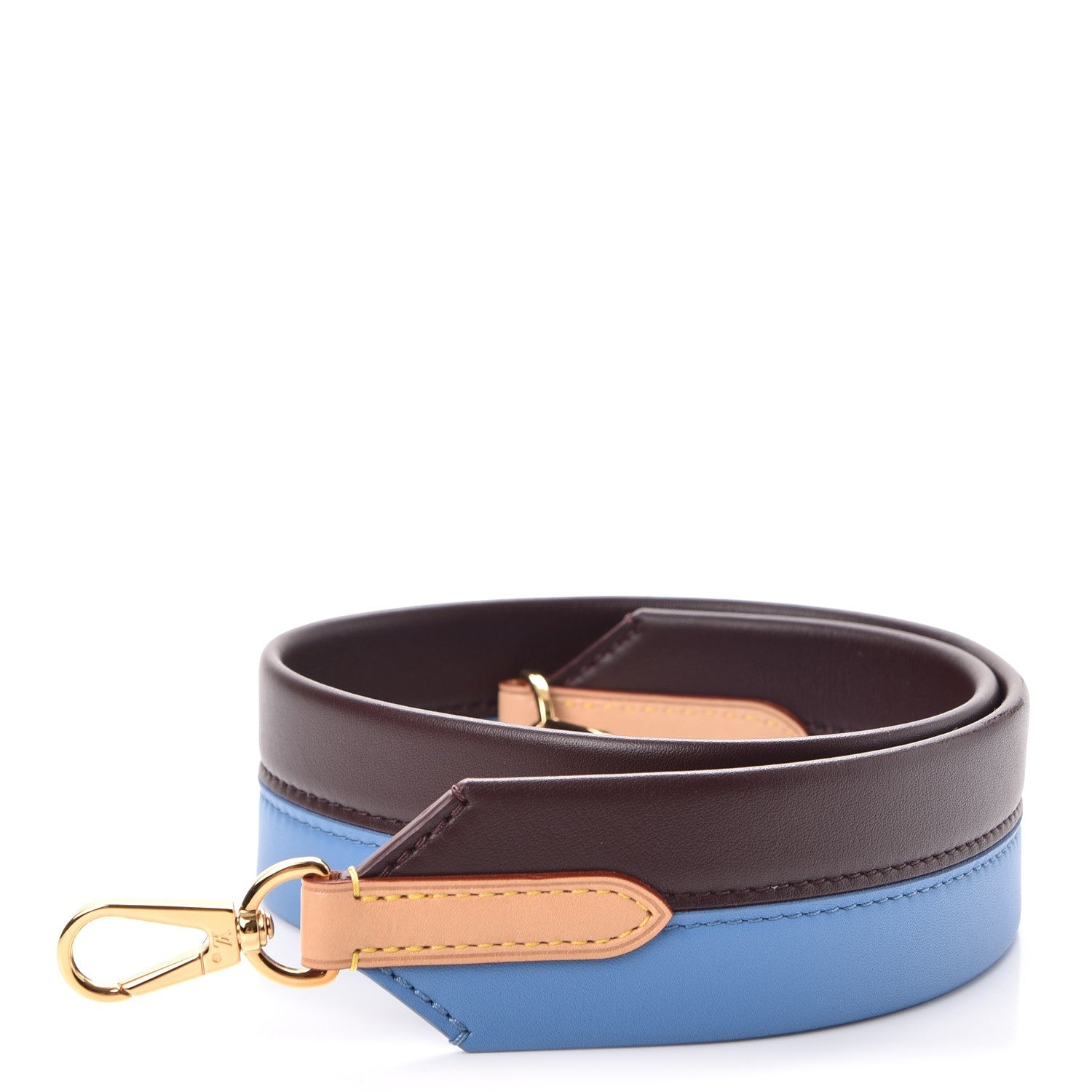 Louis Vuitton Calfskin Cluny MM Shoulder Strap Blue Glacial 1 of 4