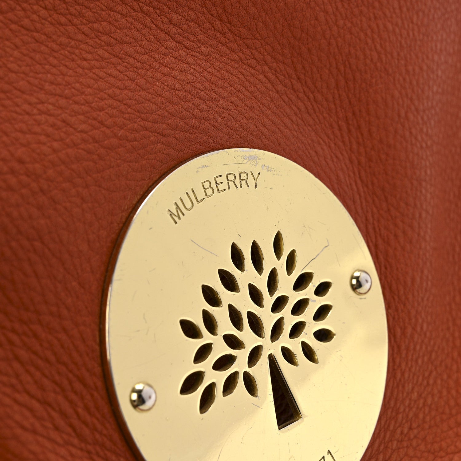 Mulberry Soft Spongy Calfskin Daria Satchel Burnt Orange 13 of 18