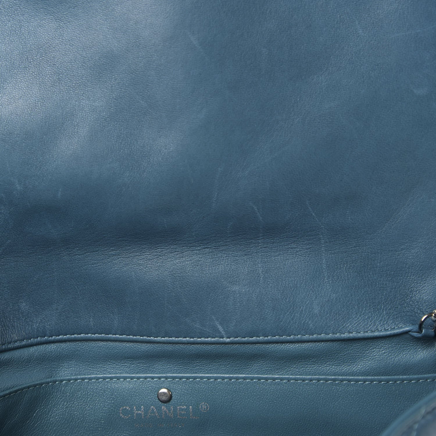 Chanel Lambskin Quilted Clutch With Chain Flap Turquoise 8 of 12