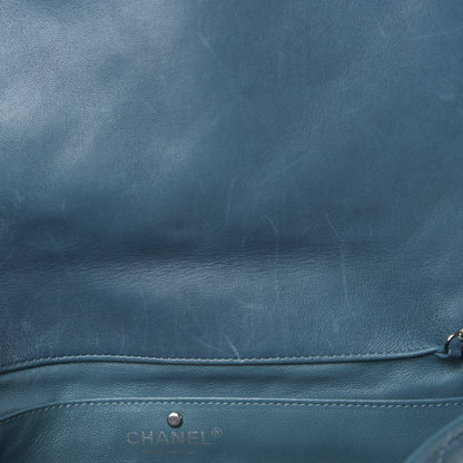 Chanel Lambskin Quilted Clutch With Chain Flap Turquoise 8 of 12