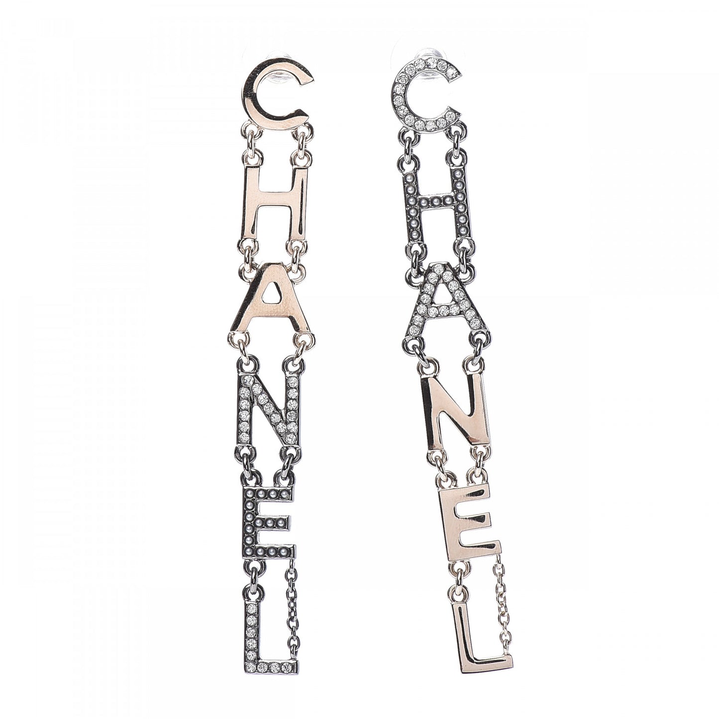 Crystal Pearl Chanel Bright Young Things Earrings Gold Ruthenium