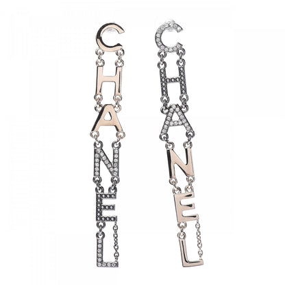 Chanel Crystal Pearl Chanel Bright Young Things Earrings Gold Ruthenium 1 of 5