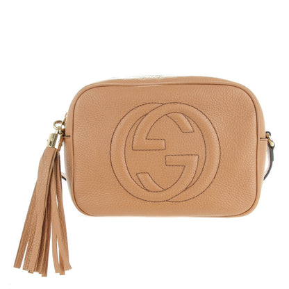 Gucci Pebbled Calfskin Small Soho Disco Bag Camelia 1 of 7