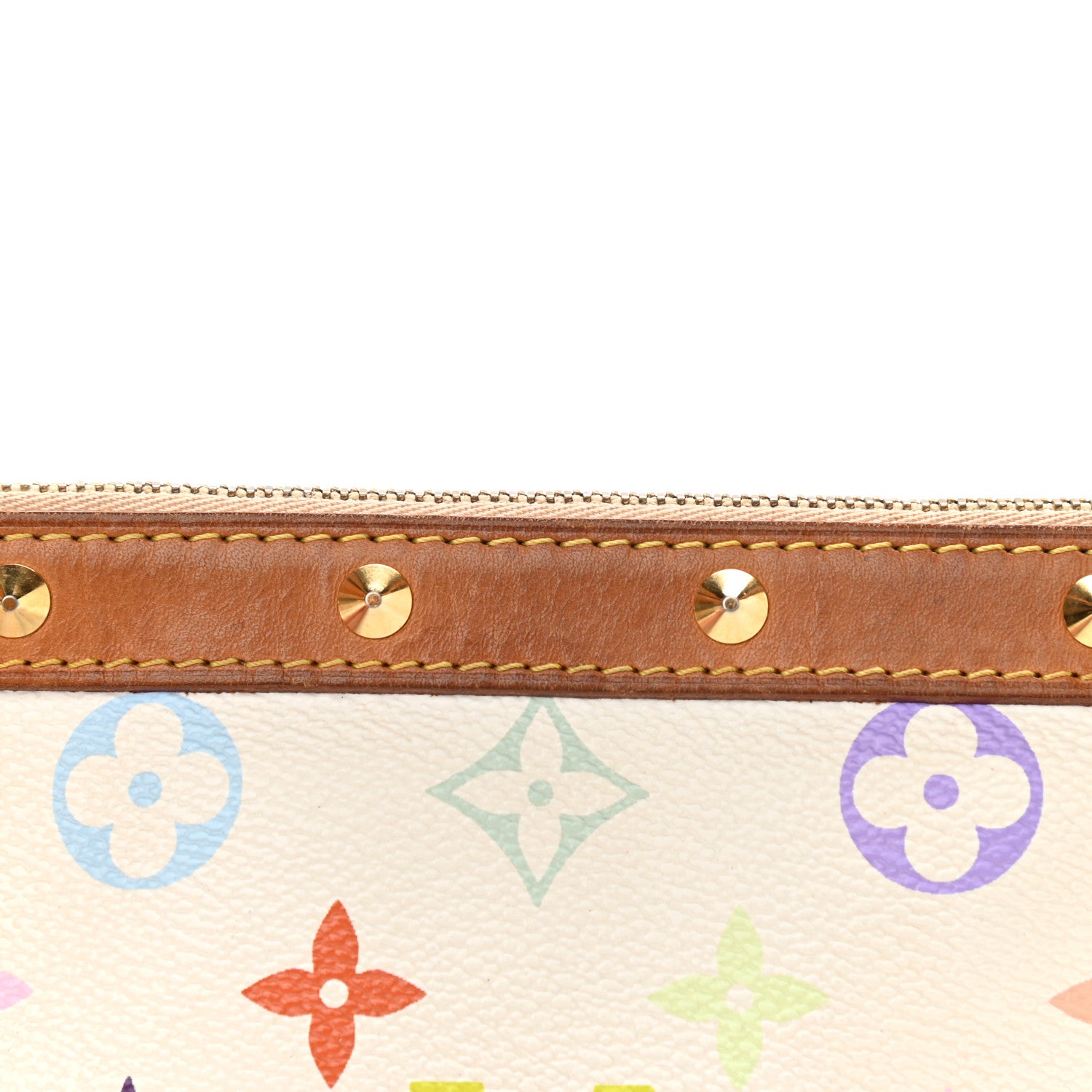 Louis Vuitton Monogram Multicolor Pochette Accessories White 10 of 10
