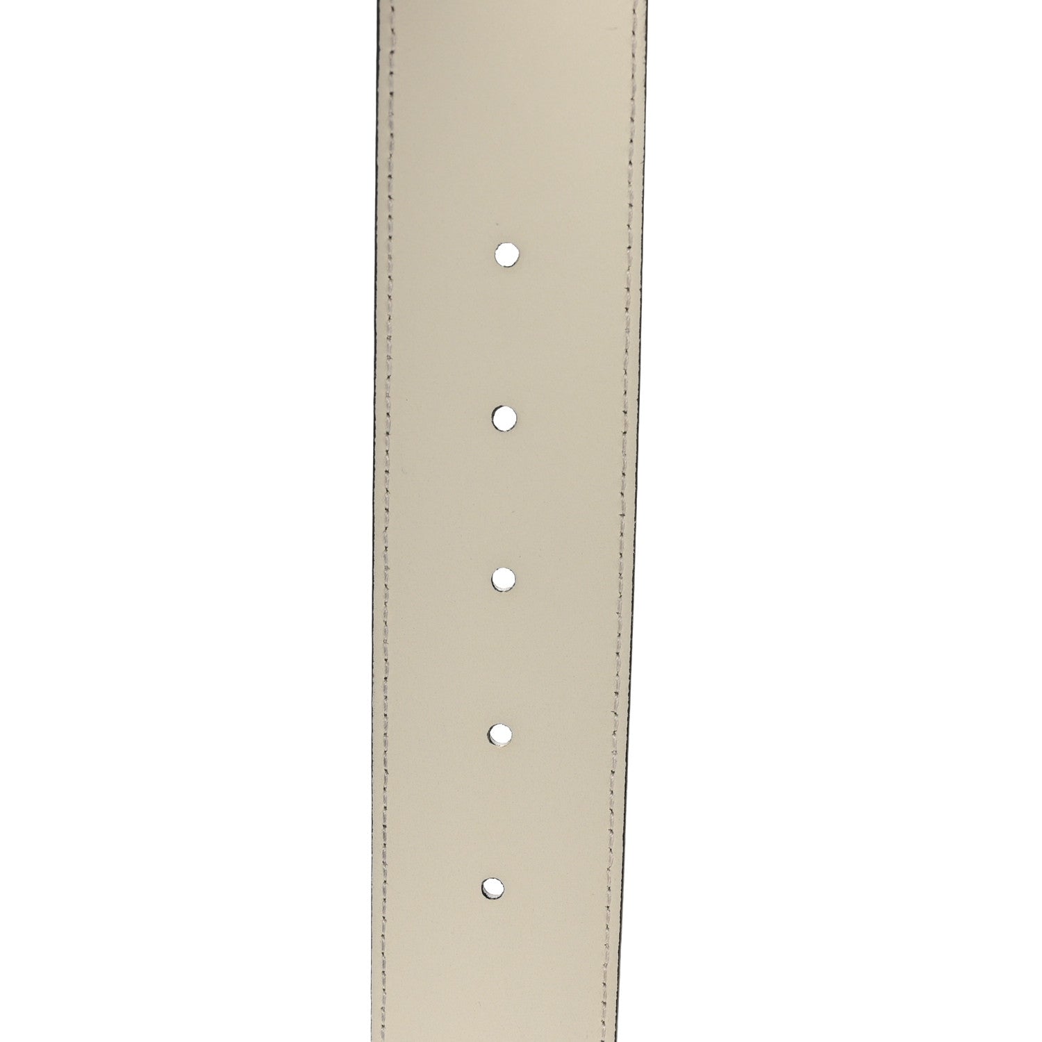 Gucci Calfskin Double G 40mm Belt 80 32 Mystic White 5 of 5