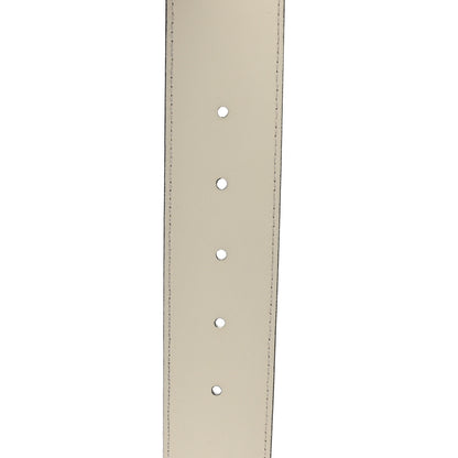 Gucci Calfskin Double G 40mm Belt 80 32 Mystic White 5 of 5