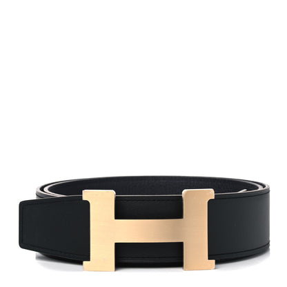 Hermes Swift Togo 42mm Constance Belt 95 Black Bleu Indigo 1 of 5
