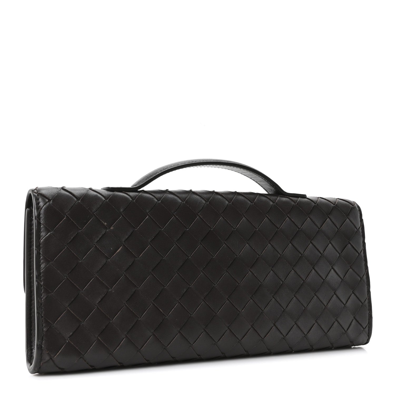 Bottega Veneta Nappa Intrecciato Long Andiamo Top Handle Clutch Fondant 3 of 10