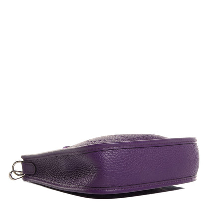 Hermes Taurillon Clemence Evelyne TPM Ultraviolet 4 of 16