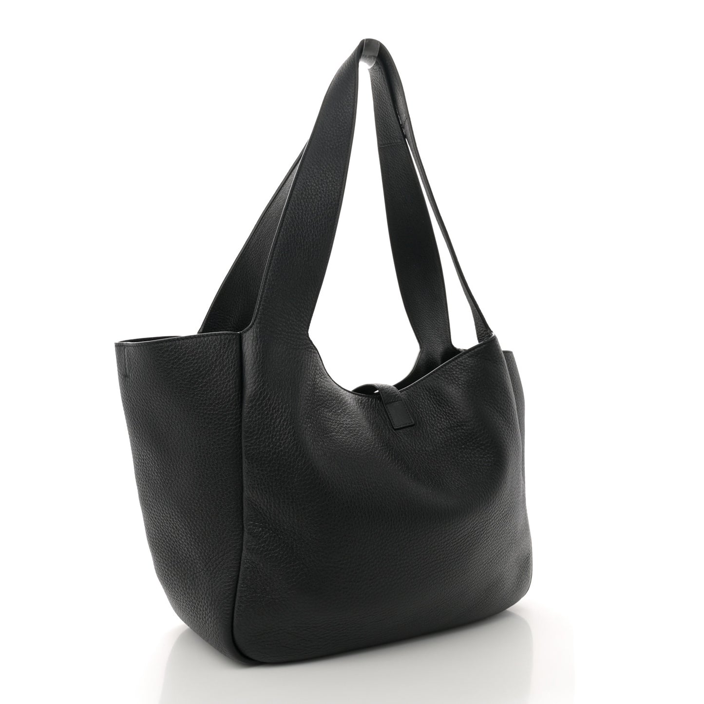 Grained Deerskin Bea Tote Black