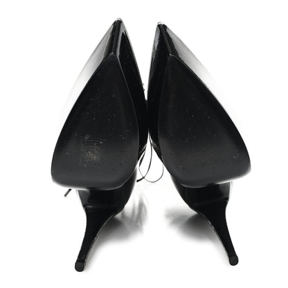 Saint Laurent Vernice Glove Lace Up Platform Boots 39 Black 6 of 9