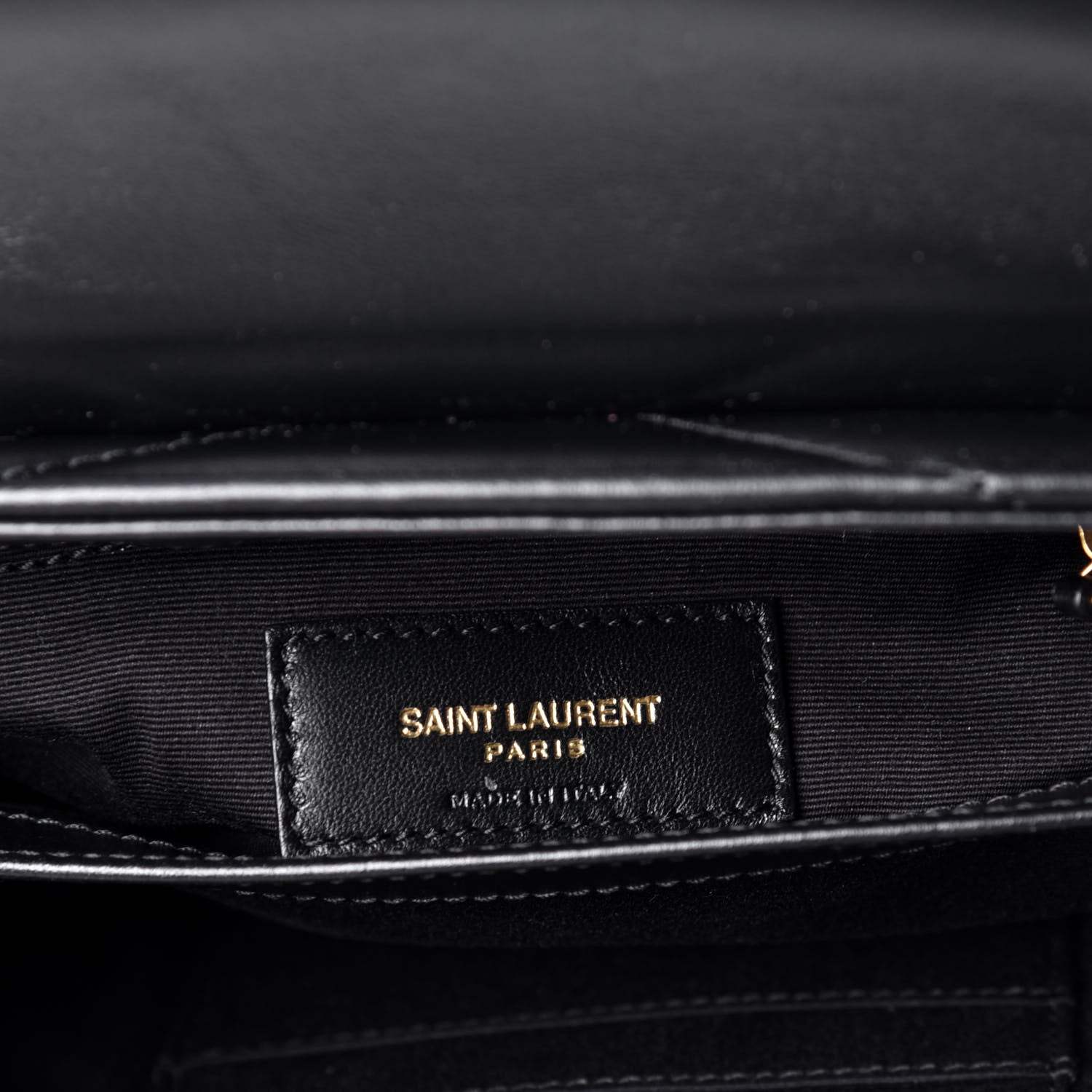 Saint Laurent Calfskin Y Quilted Monogram Toy Loulou Crossbody Bag Black 6 of 8