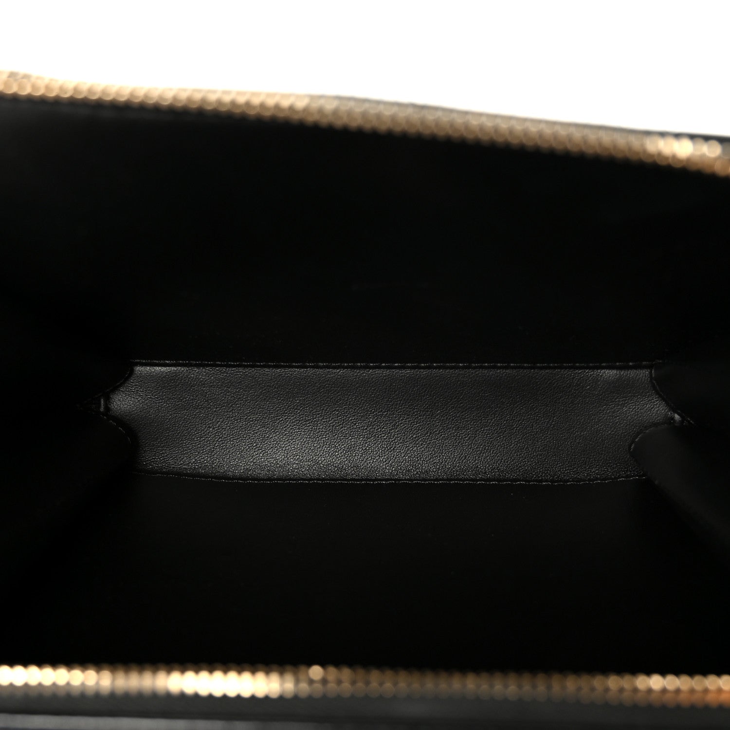 Chanel Shiny Calfskin Quilted Top Handle Vanity Black 6 of 12