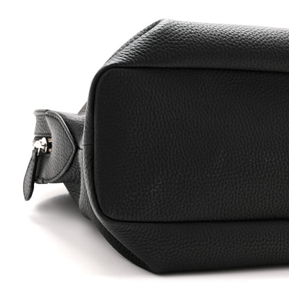 The Row Matte Grained Calfskin Agnes Bag Black 8 of 9
