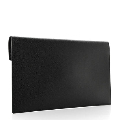 Saint Laurent Grain De Poudre Uptown Pouch Black 3 of 8