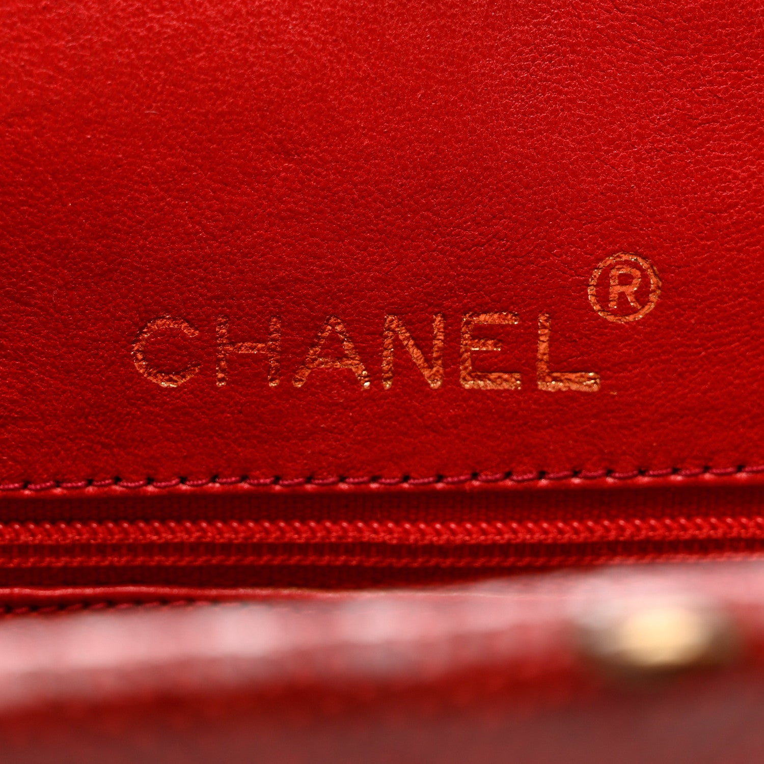 Chanel Lizard Timeless Clutch Red 6 of 7