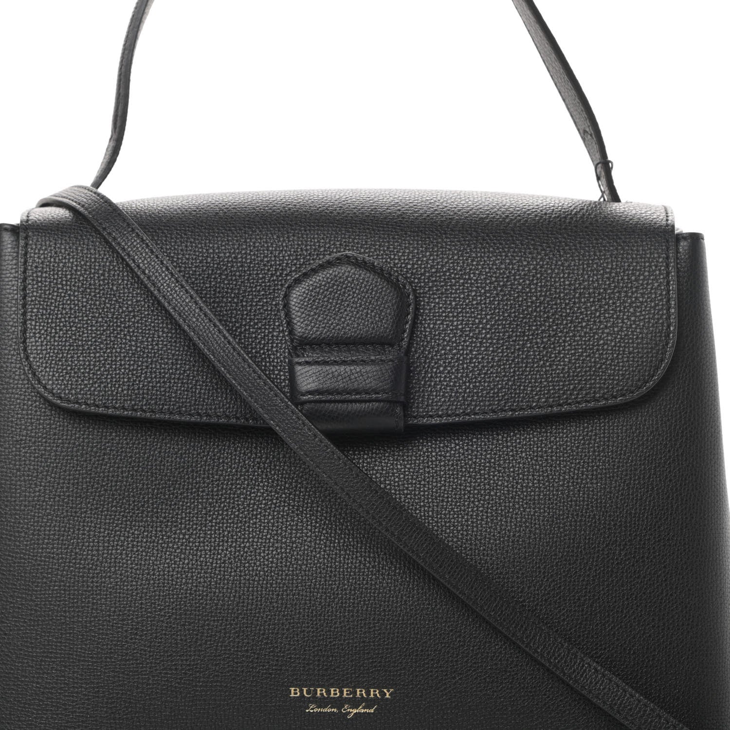 Burberry Derby Calfskin House Check Medium Camberley Black 9 of 11