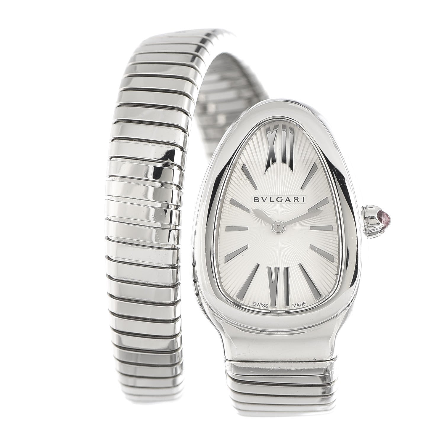 Bulgari Stainless Steel 35mm Serpenti Tubogas Quartz Watch 2 of 14