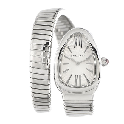 Bulgari Stainless Steel 35mm Serpenti Tubogas Quartz Watch 2 of 14