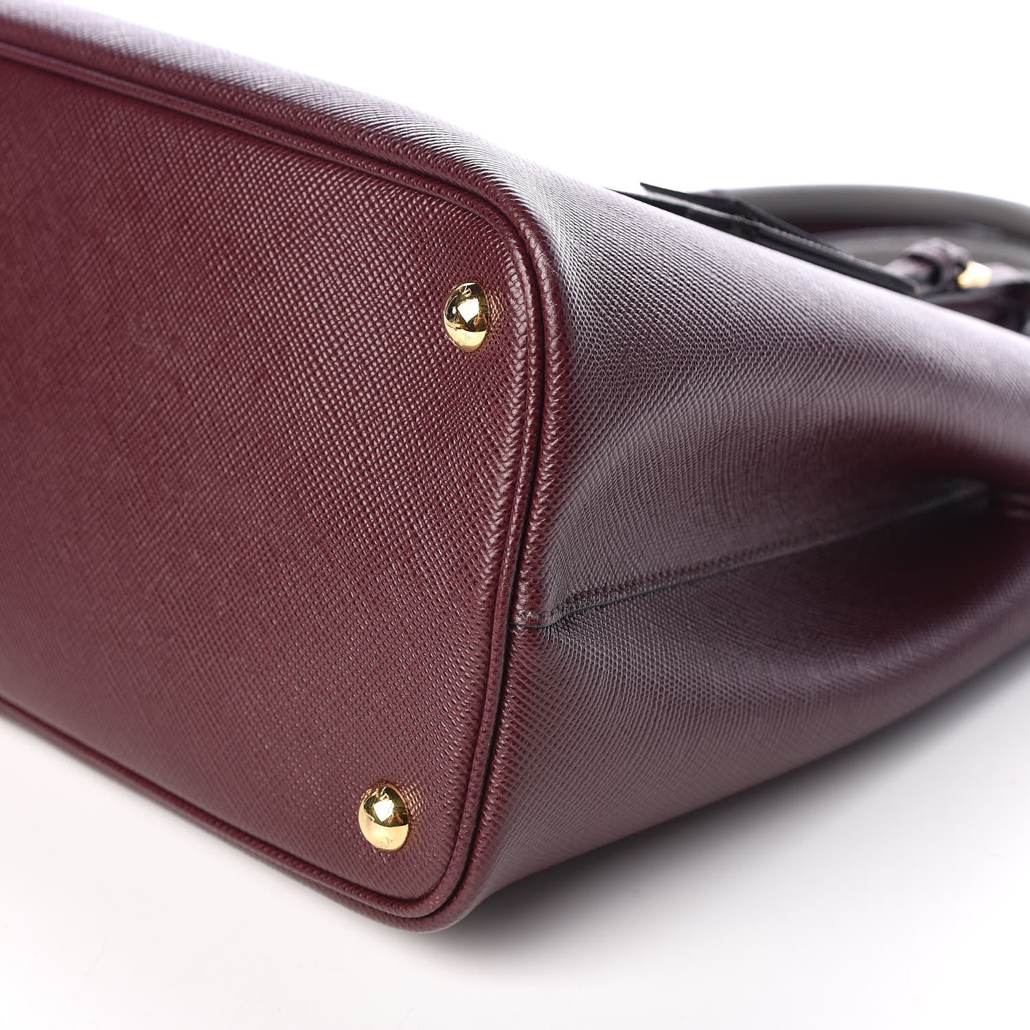 Prada Saffiano Cuir Medium Double Bag Granato Marmo 8 of 8