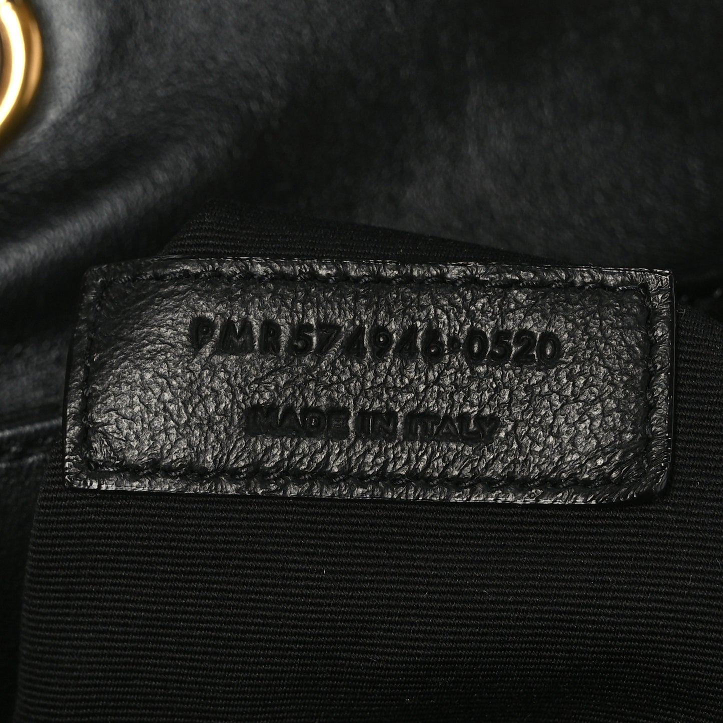 Calfskin Y Quilted Monogram Medium Loulou Chain Satchel Black