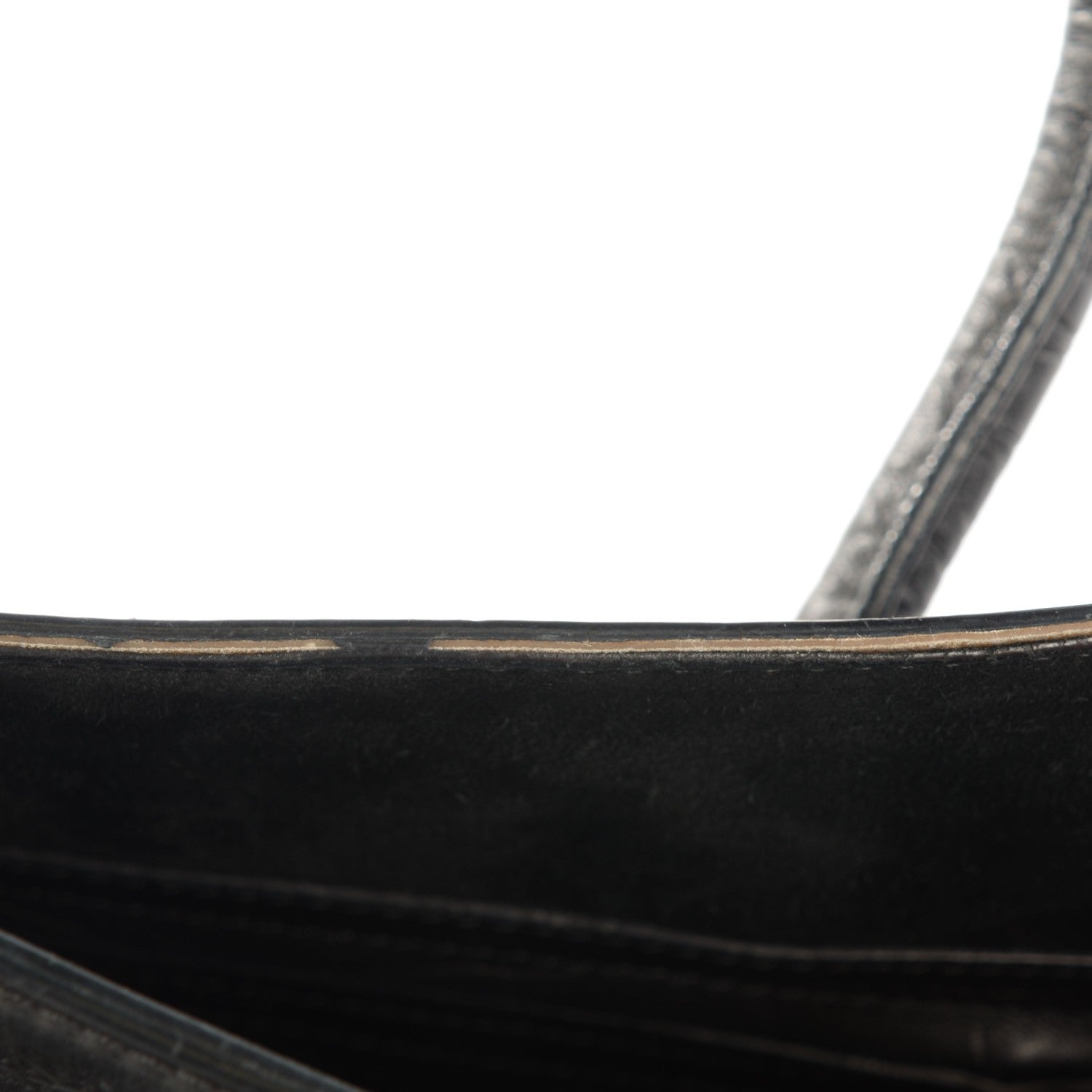 Celine Crocodile Embossed Calfskin Medium Phantom Luggage Black 10 of 10