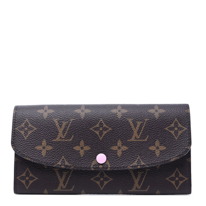 Louis Vuitton Monogram Emilie Wallet Rose Ballerine 1 of 5