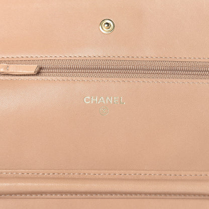 Chanel Lambskin Quilted Reissue Wallet On Chain WOC Beige 6 of 11