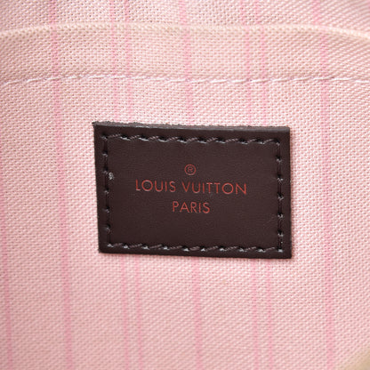 Louis Vuitton Damier Ebene Neverfull MM GM Pochette Rose Ballerine 6 of 14