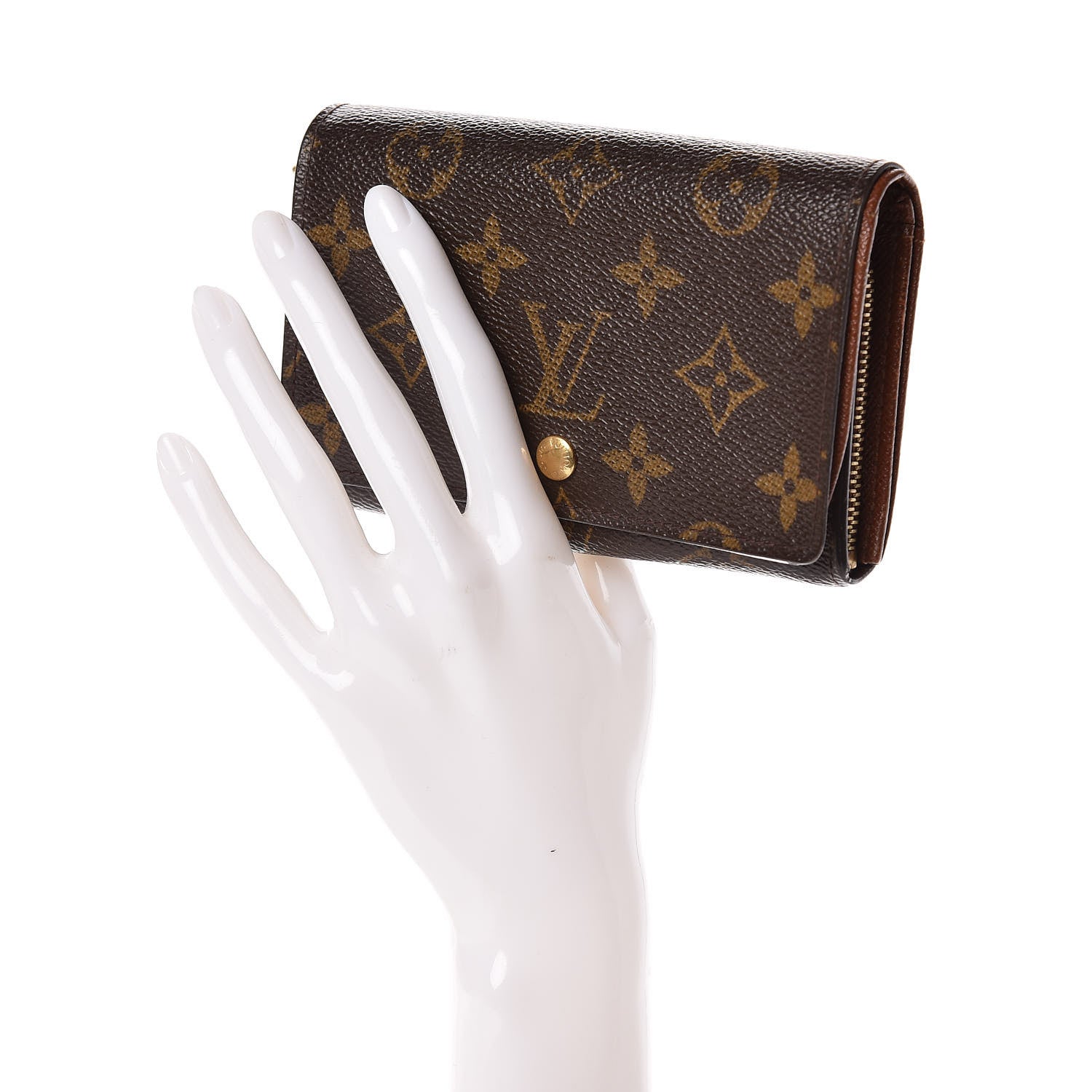 Louis Vuitton Monogram Porte-Monnaie Tresor Wallet 3 of 8
