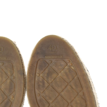 Chanel Lambskin CC Espadrilles 40 Black 8 of 13