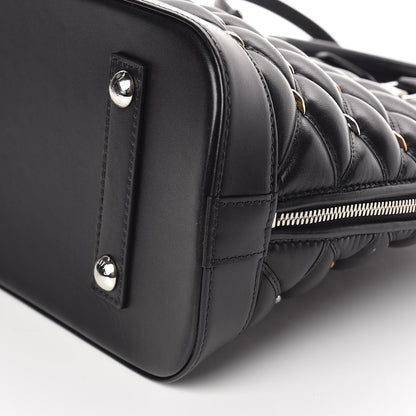 Louis Vuitton Lambskin Studded Malletage Alma PM Black 9 of 10