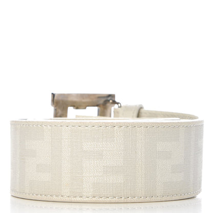 Fendi Zucca Spalmati College Belt 85 34 White 3 of 7