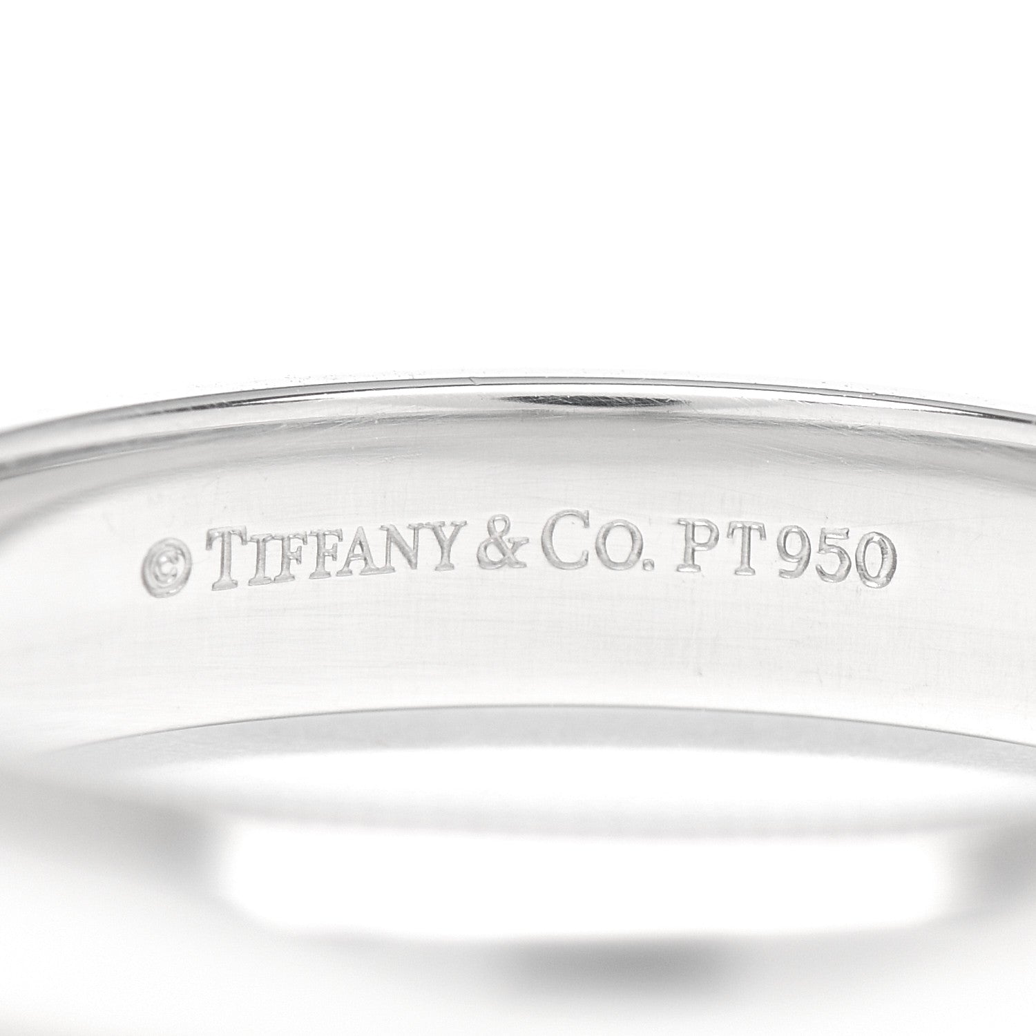 Tiffany Platinum 4mm Classic Milgrain Wedding Band Ring 57 8 4 of 4