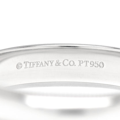 Tiffany Platinum 4mm Classic Milgrain Wedding Band Ring 57 8 4 of 4