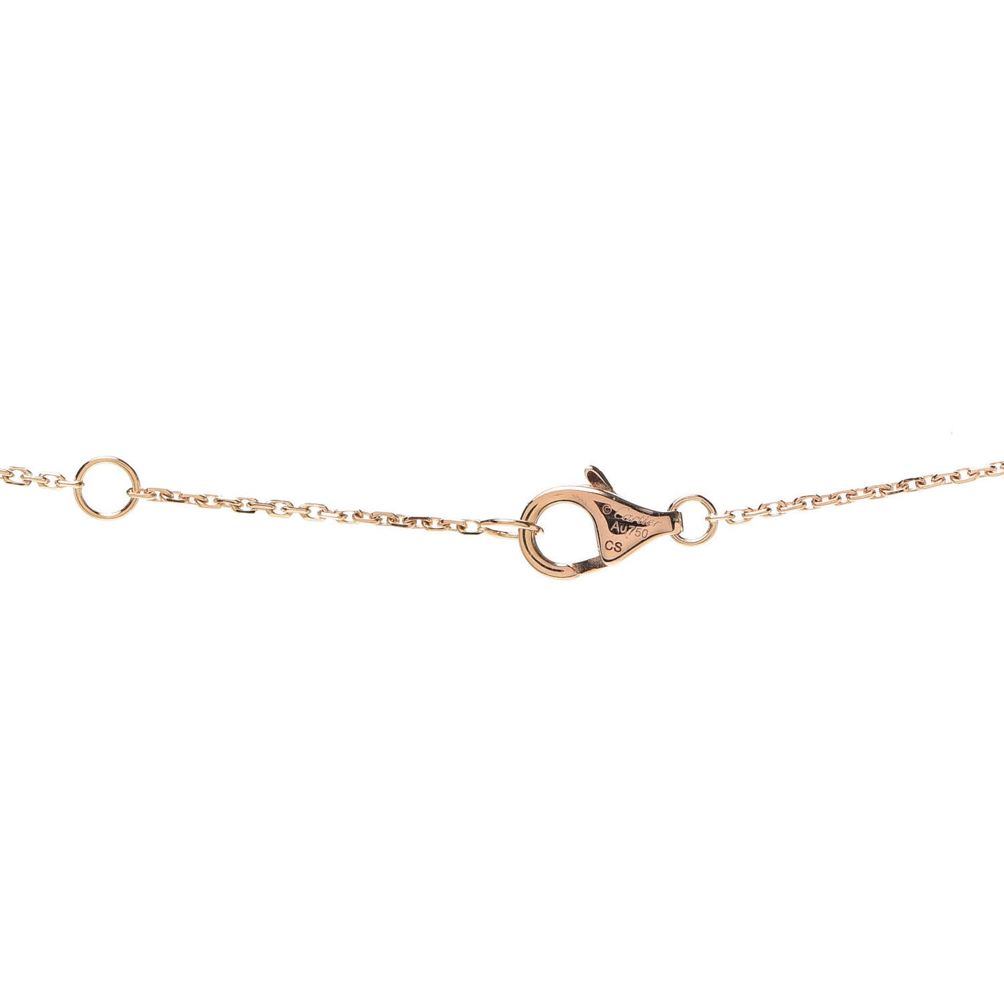 18K Pink Yellow White Gold Diamond Trinity Pendant Necklace