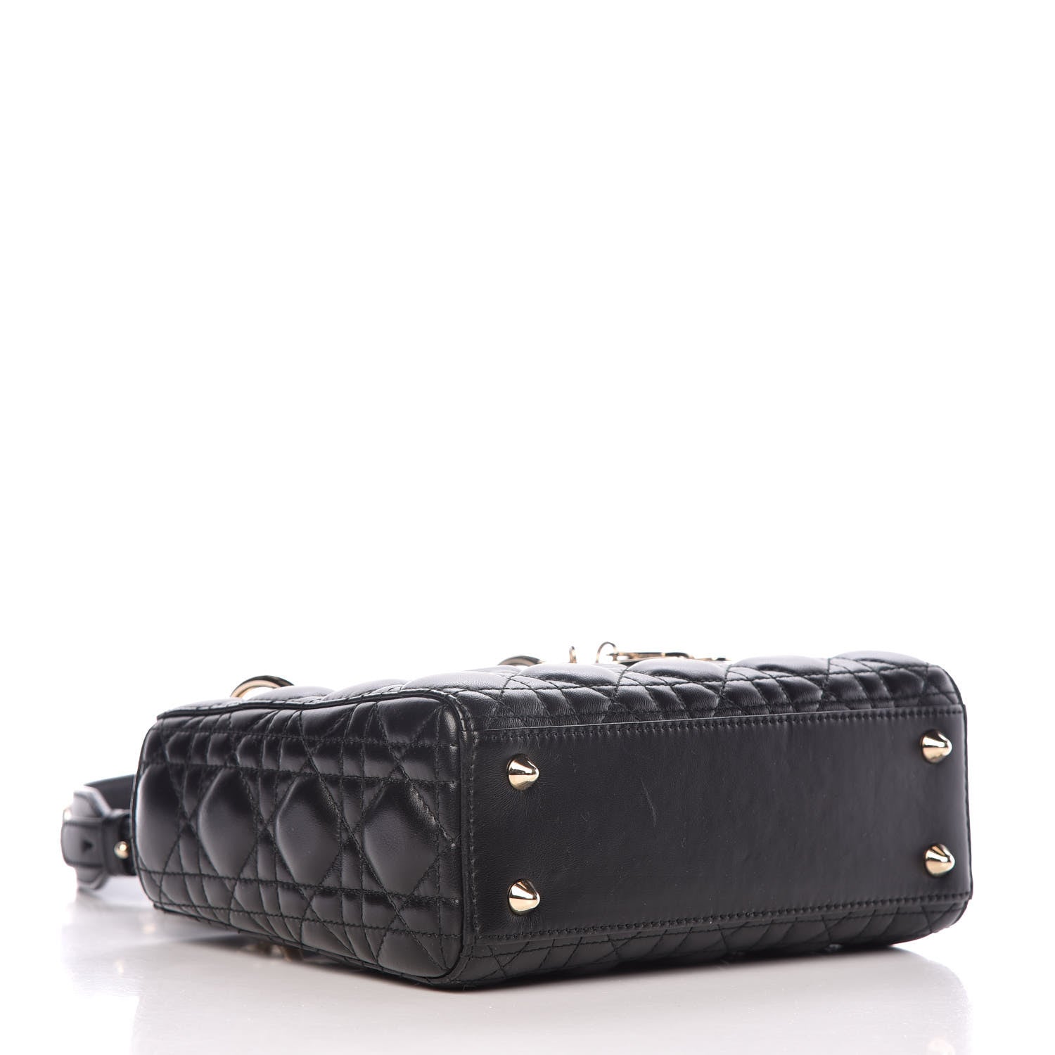 Christian Dior Lambskin Cannage Small Lucky Badges My Lady Dior Black 5 of 11