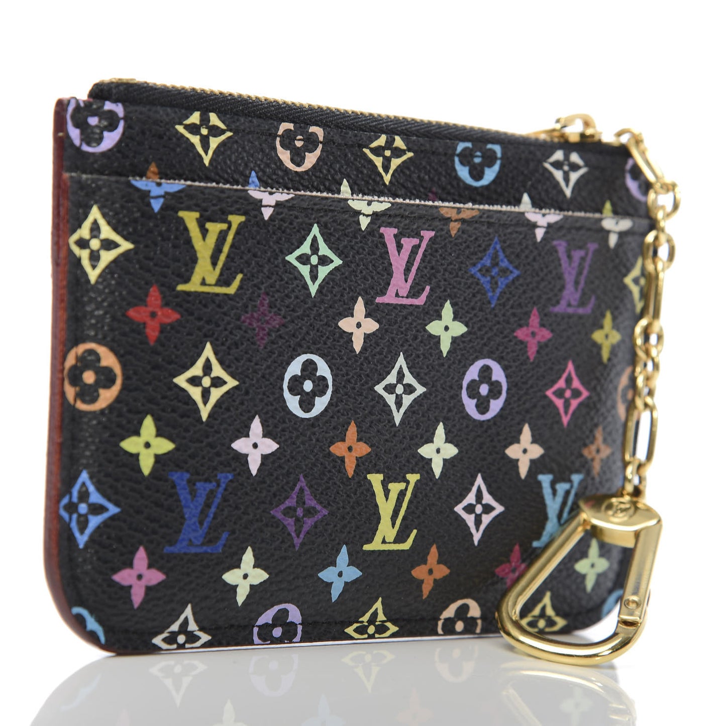 Monogram Multicolor Key Pouch Black Grenade