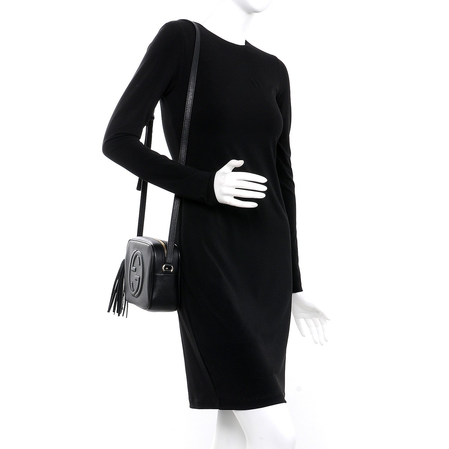 Gucci Pebbled Calfskin Small Soho Disco Bag Black 2 of 7