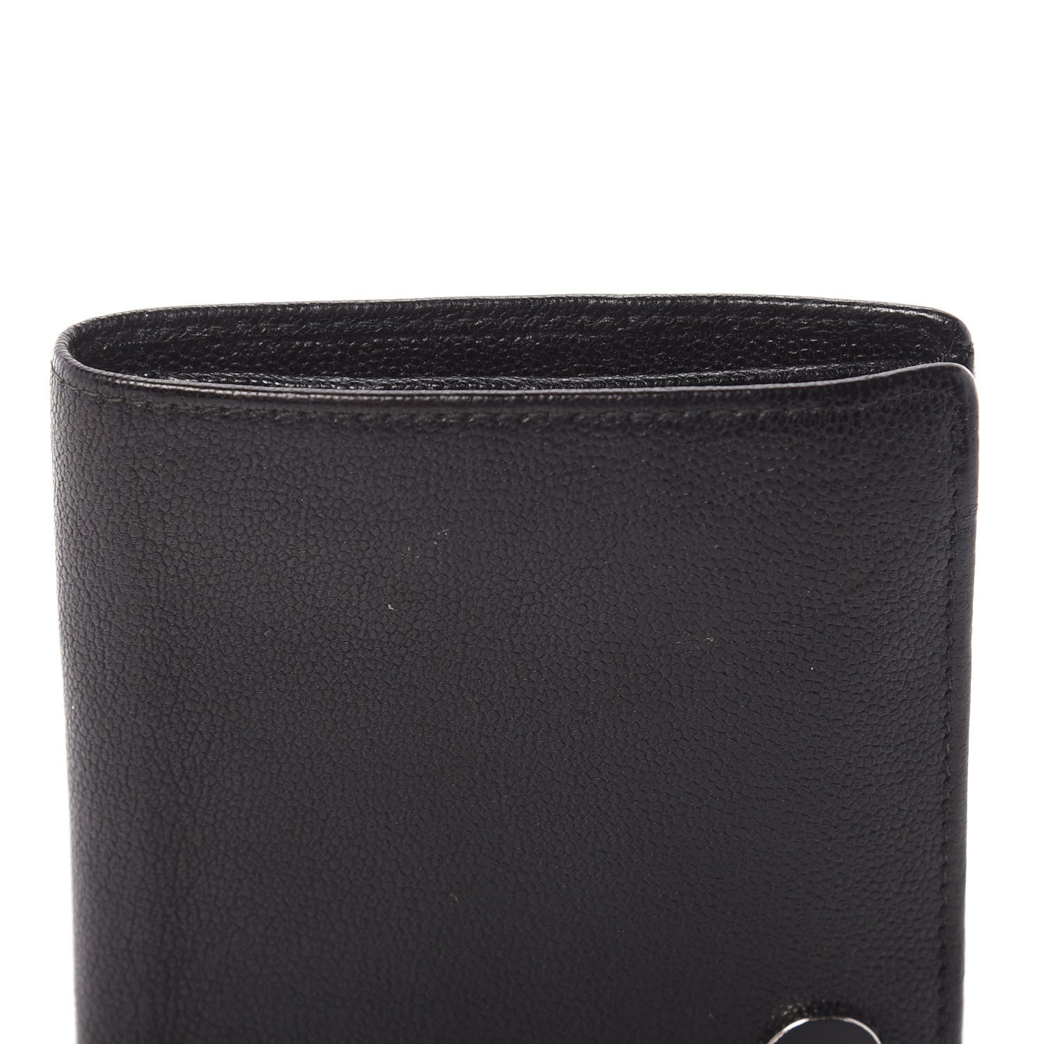 Chanel Caviar CC Button Bi-Fold Wallet Black 9 of 9