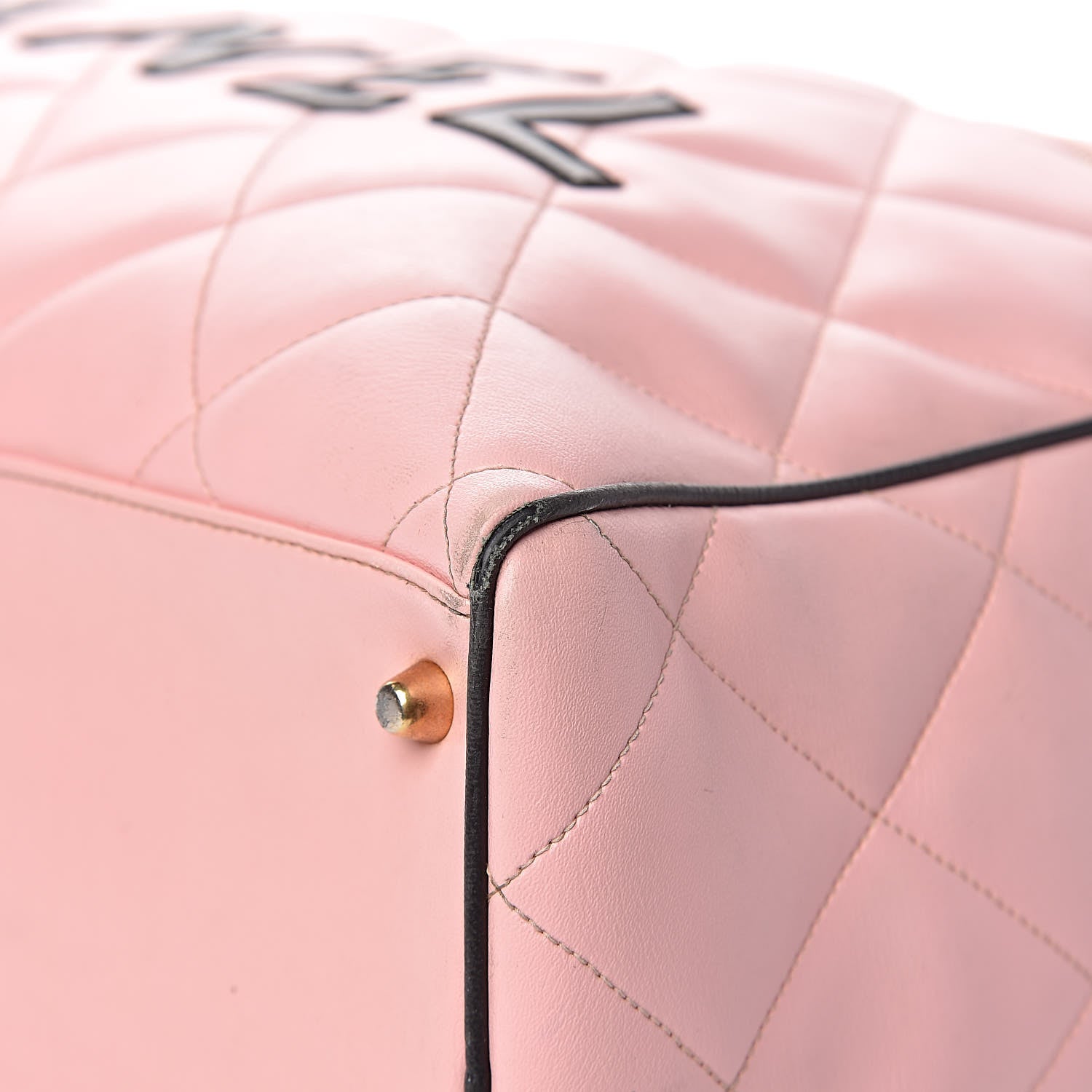 Chanel Calfskin Quilted Large Bowler Pink 25 of 34