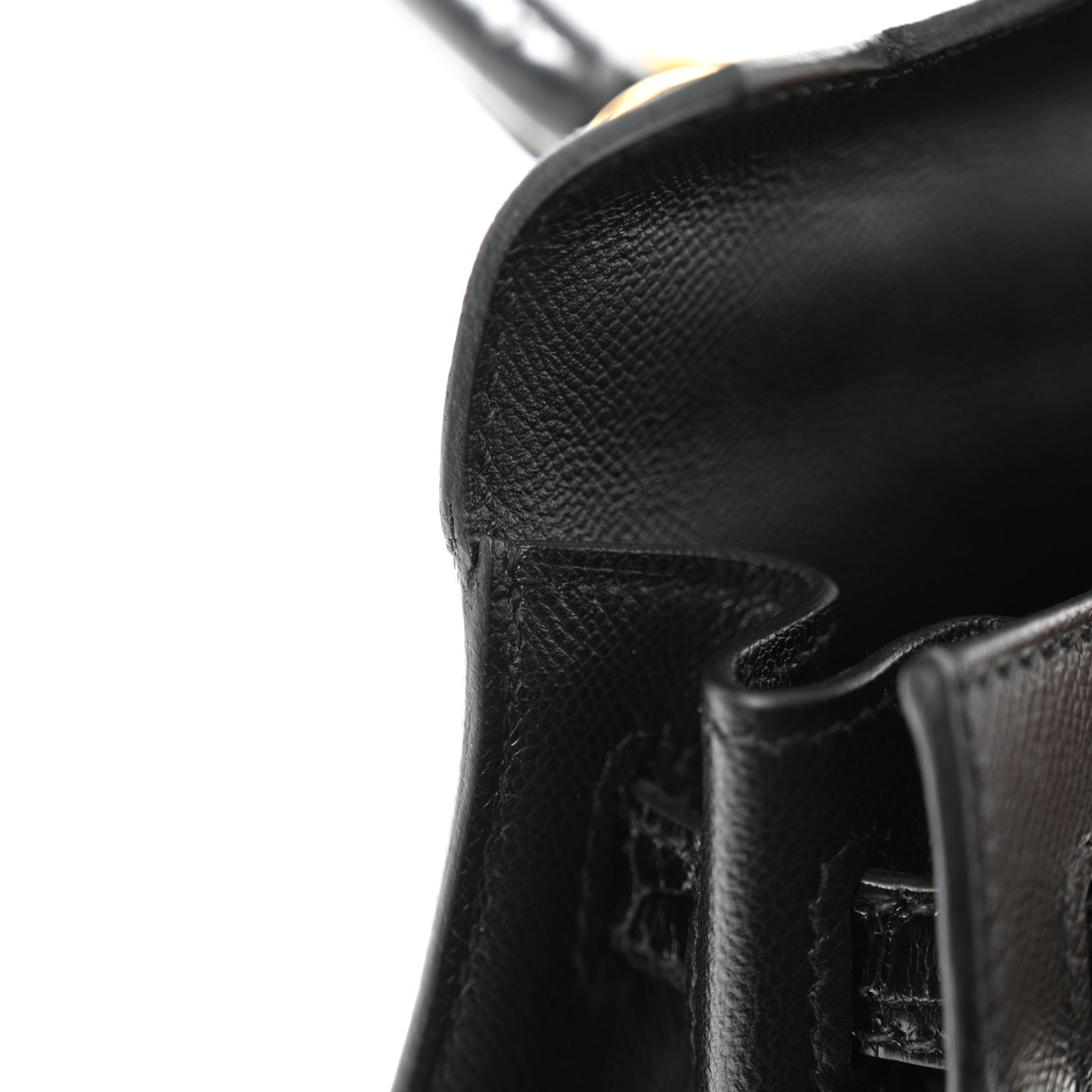 Madame Calfskin Shiny Niloticus Crocodile Kelly Sellier Touch 25 Black